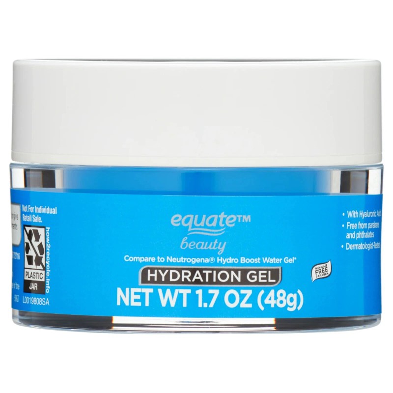 Equate Hydration Gel with Hyaluronic Acid for Moisturizing Face Care,