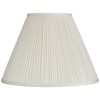 Beige Mushroom Pleated Large Empire Lamp Shade 7" Top x