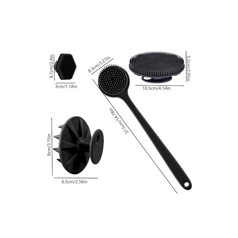 cepillo de silicona para cuerpo - 1 cepillo de limpieza