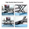 Rtisgunpro 32”x18”Height Adjustable Standing Desk Standing Desk Converter Riser Workstation