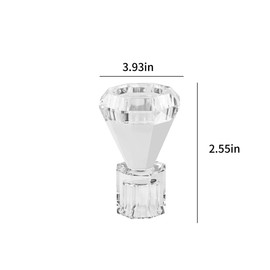 Crystal Candle Holder, Set of 2 Crystal Clear Candlestick Stand for Tealight Candle,Party, Wedding Candle Holder Decoration
