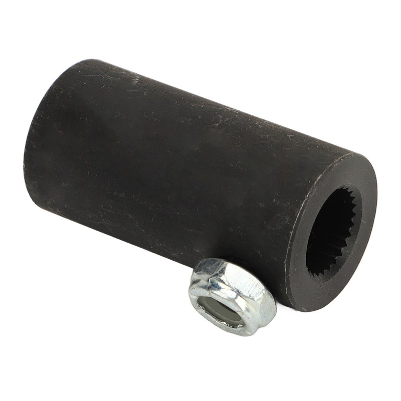 9/16in‑26 Spline to 3/4in Round Smooth Steering Shaft Coupler Non