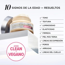 It Cosmetics Confidence in a Cream - Crema Hidratante Facial Antiedad, 48H de Hidratación Facial, Reduce Visiblemente las Líneas de Expresión Finas con Niacinamida y Escualano, 15 ml