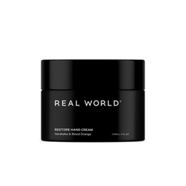 REAL WORLD Restore Hand Cream - Repair Damaged Skin - Native Harakeke & Blood Orange - Invigorating Fresh Citrus Lotion - Made in New Zealand with Natural Ingredients, 50ML