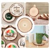 ilauke Wood Slices for Centerpieces, 4.7-5.1 Inch Unfinished Wood Circles