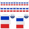AhfuLife France Bunting with 30 Pieces French Flags, 20 x