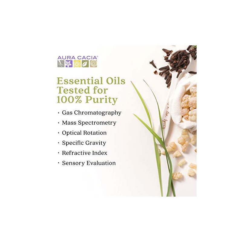 Aura Cacia 100% Pure Geranium Essential Oil | GC/MS Tested