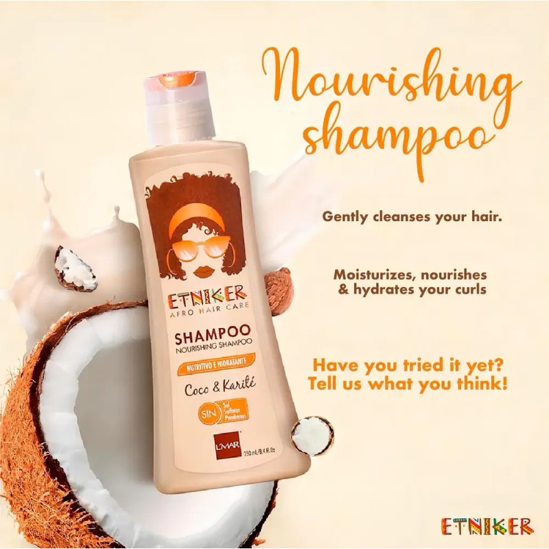 Shampoo Nutritivo E Hidratante Etniker X 250ml