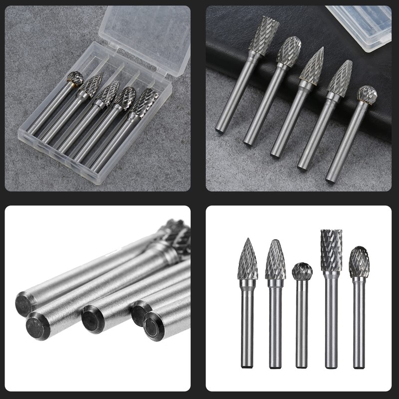 Bestgle Carbide Bars, Set of 5, Tungsten Bars, 0.2 inch
