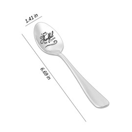 Thank You Gifts for Women Men Employee Pastor Appreciation Retirement Gift for Coworker Boss Friend Spoon Teaspoon Gifts for Women Mom Birthday Christmas Presents for Men Dad Uncle Coffee Spoon