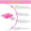 200Pcs Disposable Eyelash Brushes, Pink Micro Brushes, Applicator Eyelash Brushes