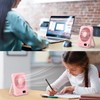 WHATOOK Desk Fan 2 Pack: 100 Speeds Stepless Control 2000mAh