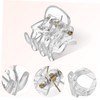 Ipetboom 36 Pack Pearlescent Jaw Clips Mini Hair Clips for