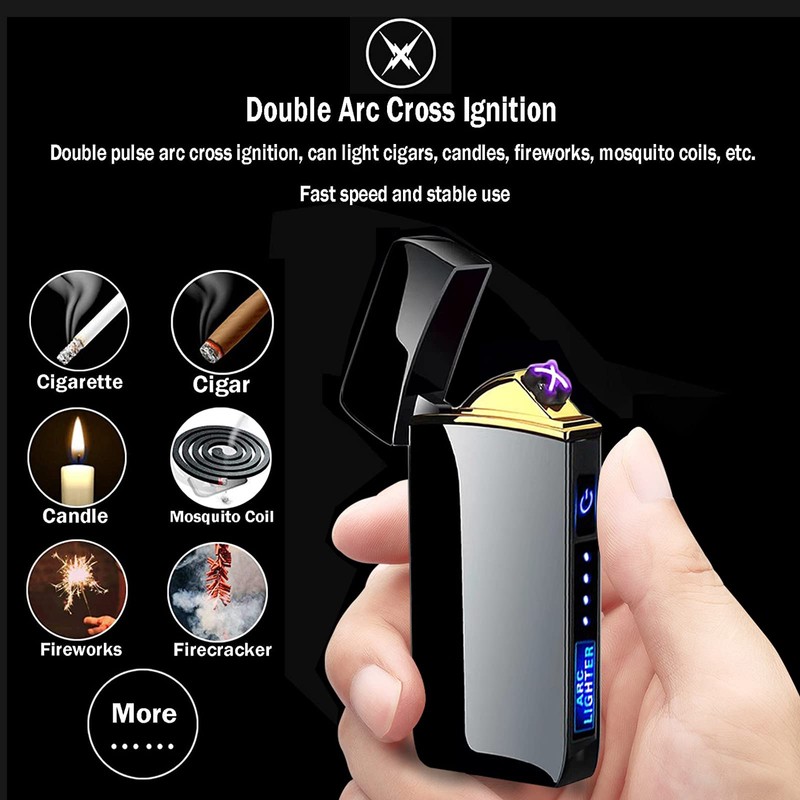 Arc Lighter, Smart Electric Lighter, USB Rechargeable Lighter Windproof Flameless
