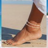 Tasiso Dainty Layered Waterproof Anklet For Women Adjustable Womens Anklet
