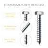 10 Pcs M10 Wall Plug Screw Set, Heavy Duty Masonry