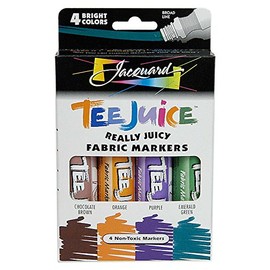 Brights Tee-Juice Fabric Markers 4/Pkg PENBXO-2