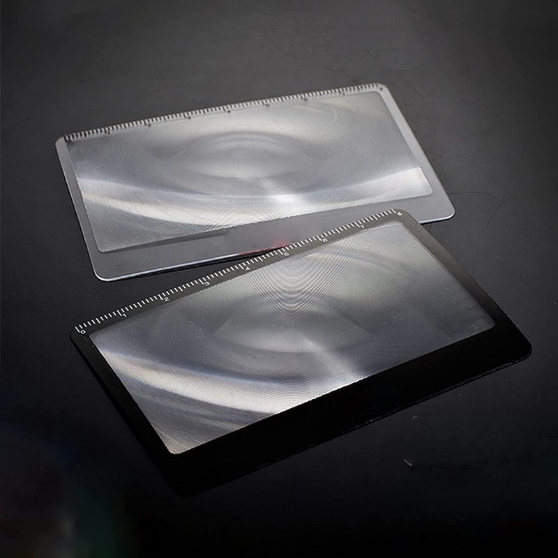 Credit Card Magnifier Card 3X - Slim Pocket Magnifying Glass