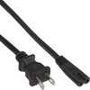 InLine 16654P Power Cord Japan to Euro 8 C7 Plug,