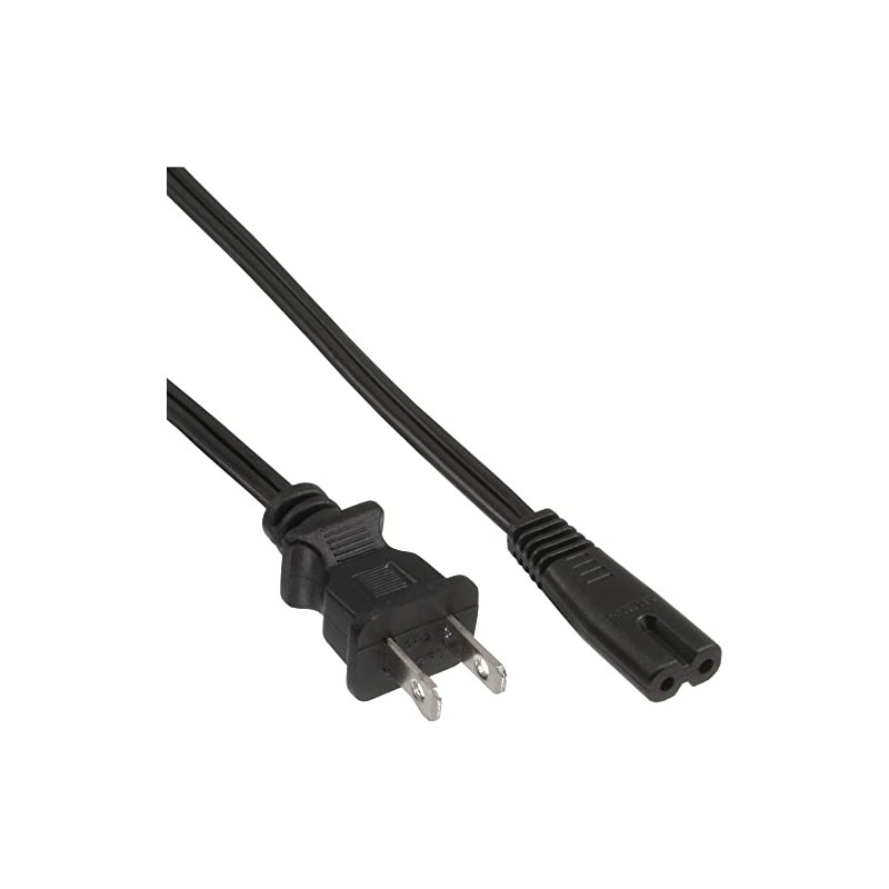 InLine 16654P Power Cord Japan to Euro 8 C7 Plug,