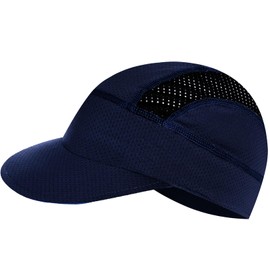 cnomg Cycling Cap for Men Women Bike Hat Under Helmet Liner Skull Cap for Summer Outdoor Sports Running Sun Protection (CA/US, Alpha, One Size, Standard, Dark Blue)