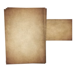 PRESENTOU Writing Paper Printed on Both Sides 120 g Paper | Design Paper Certificate Paper Certificate Menu Love Letter (Vintage Dark, 25 + 25 Sheets + Envelopes)