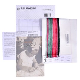 Thea Gouverneur Rose Bouquet On Aida Counted Cross Stitch Kit-13.75"X13.75" 12 Count