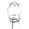 Style Setter 210388-GB Rounded Glass Beverage Dispenser, Clear, 338 Ounces