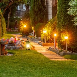 DKINY 4 x 100 cm Garden Shepherd Hooks Metal Garden Stake Garden Stake with Hooks Rust-Resistant Hanging Basket Holder for Hanging Hanging Basket Bird Feeder Lantern Lighting Wind Chime Bird House