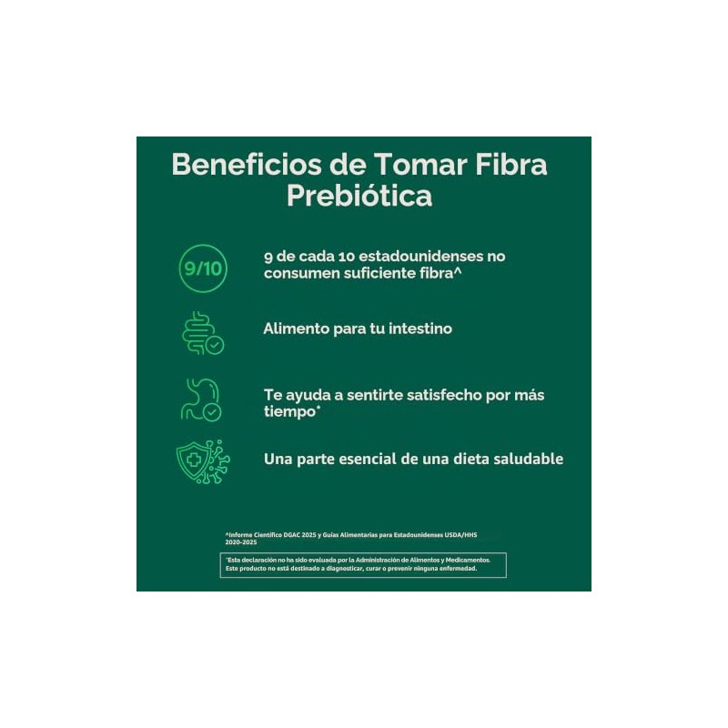 Benefiber | Suplemento de Fibra Prebiótica en Polvo, 500 g