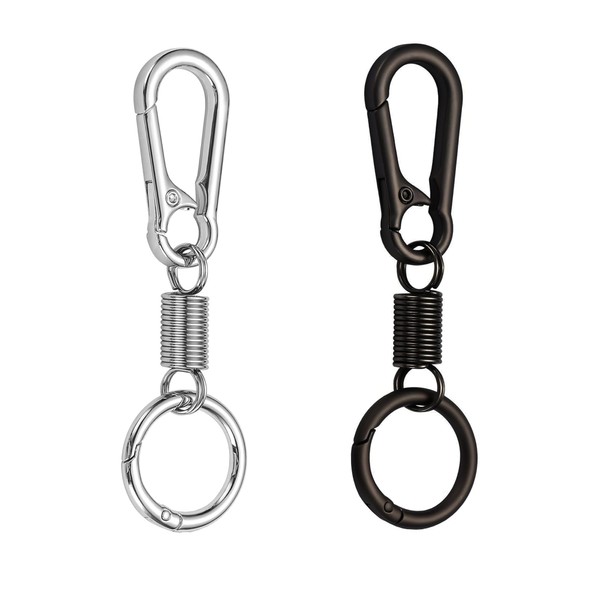 Xuduvay Simple Strong Metal Keychains Keyring Key Chain Ring Clip