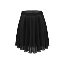Dance Elite - Knee Length Dance Skirt for Women - Classical Ballet Skirt (Black, XLC/XSA/SA)