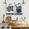 Artoid Mode Blue Leaves Pumpkin Fall Kitchen Towels Dish Towels,
