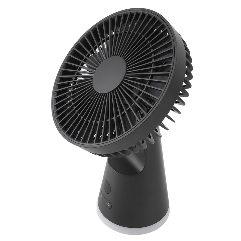Desktop Fan Portable 5 Speed Power Display Quiet USB Rechargeable