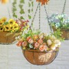 EIMQUVW 4 Pack Hanging Planter Basket with Coco Coin Liner