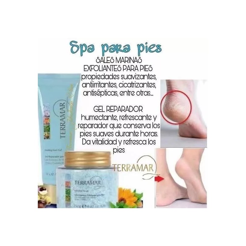 Terramar Set Spa Para Pies Terramar - Sales Marinas Exfoliante