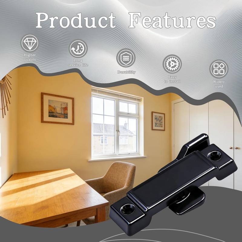 RUIAN Window Sash Lock Replacement 4 Pack F2590-2-1/4" Hole Centers