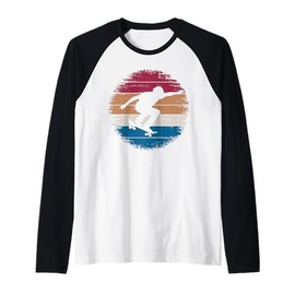 Cool Skateboard Art for Men Women Skateboarding Skateboarder Raglan Baseball Tee