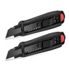2PCS HAUTMEC 18mm Extra Heavy Duty Utility Knife with Double