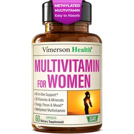 Multivitamin for Women – Methylated Womens Multivitamins & Multiminerals Capsules with Vitamin B12, A, D, C, Zinc, Magnesium & More for Complete Daily Support – Trusted Bioavailable Vitamins for Women