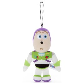 Pixar Character Toy Story Funny Face Ball Chain Mascot Buzz Lightyear Plush Toy Height 6.3 inches (16 cm)