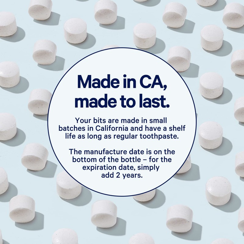 Bite Toothpaste Bits: Whitening Tablets – Fluoride Free, Nano Hydroxyapatite