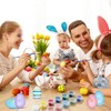 WOGOPRO Easter Eggs for Hanging, Pack of 24 Colourful Easter
