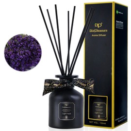 ap airpleasure Reed Diffuser Set, 5.07 oz(150ml) Essential Oil Reed Diffuser with 8 Scent Sticks in Oil, Stick Diffusers for Home, Office, Bathroom Shelf Decor, and Gifts (Light Fresh(Lavender))