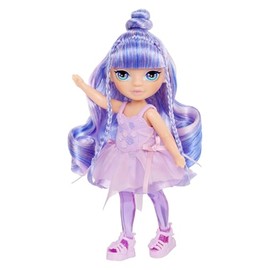 Rainbow High Littles Rainbow Fantasy Fairies & Pet - Amethyst, Purple - 14cm Posable Small Doll & Fantasy Pegasus Unicorn Pet with Interchangeable Fairy Wings, Cute Present for Children 4+