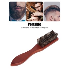 Beard Hairdressing Fade Brush, Nylon Cleaning Barber Blade Brush for Men for Family