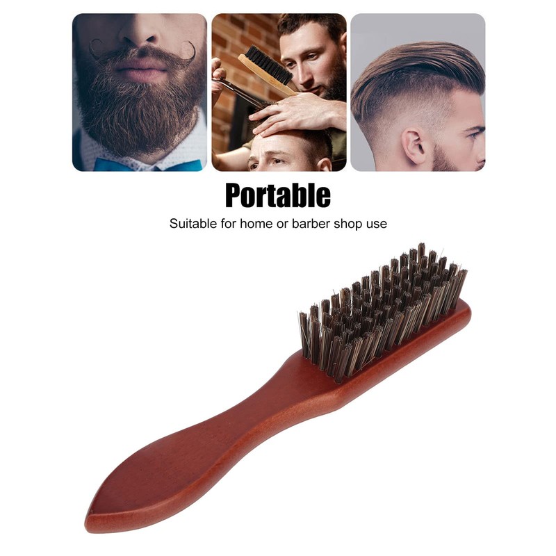 Beard Hairdressing Fade Brush, Nylon Cleaning Barber Blade Brush for