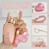 Nomiyo Key Fob Cover with Diamond Bling Keychain for Women,