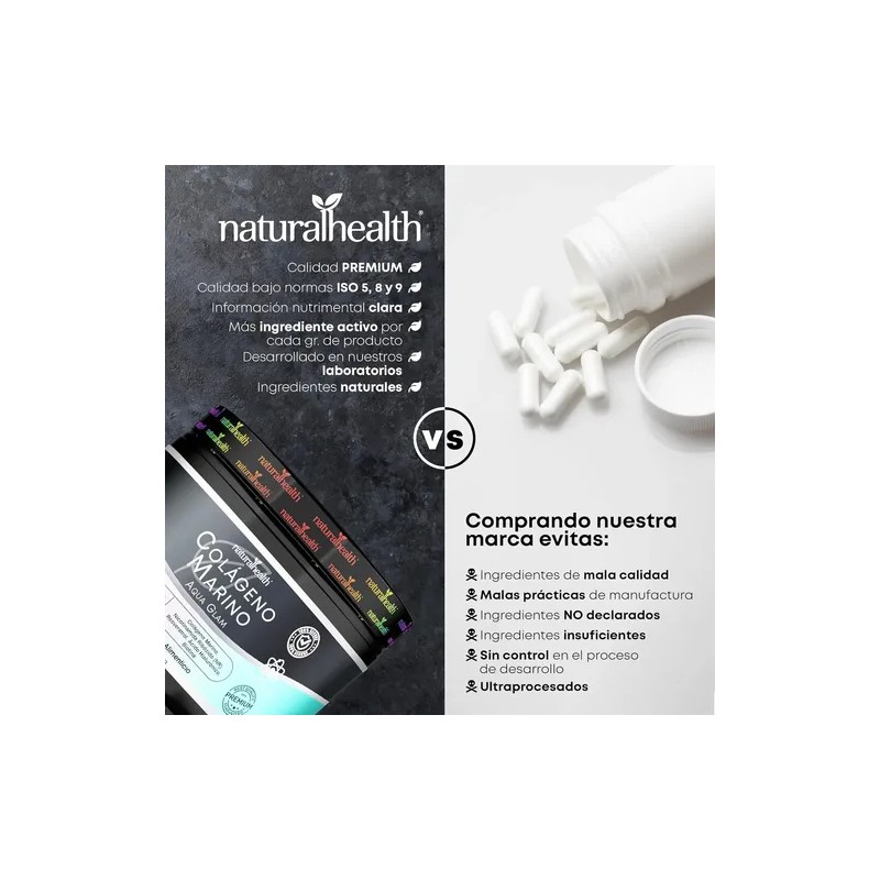 Natural Health Colageno Marino 300 G En Polvo Sfn