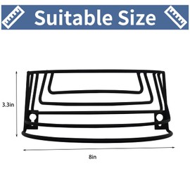 ishenkea Hat Organizer，2 Pack Hat Racks for Baseball Caps，Hat Organizer for Wall，Metal Hat Rack